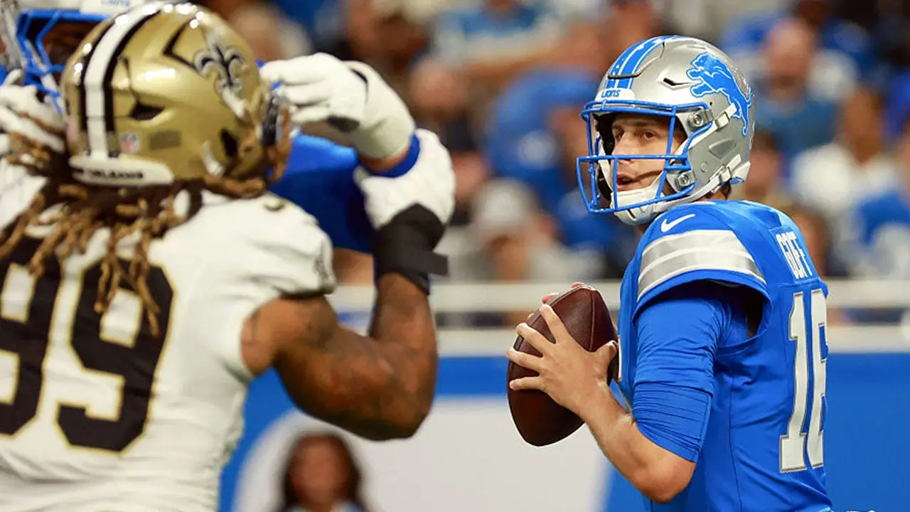 A la defensiva de los Saints le quitan un touchdown contra los Lions después de que un balón suelto de Jared Goff es anulado sorpresivamente