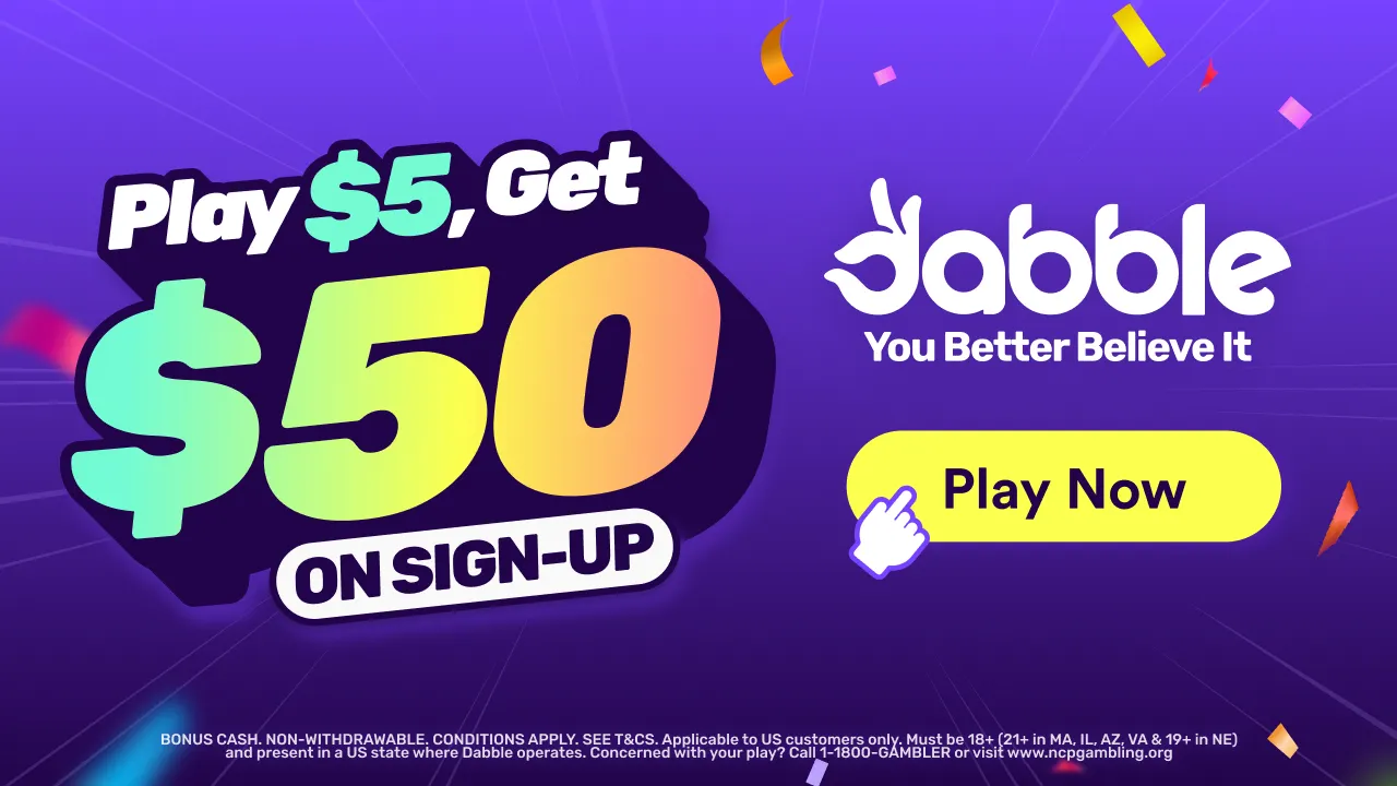 Código promocional Dabble FOXNEWS: Apuesta 5 $ y recibe 50 $