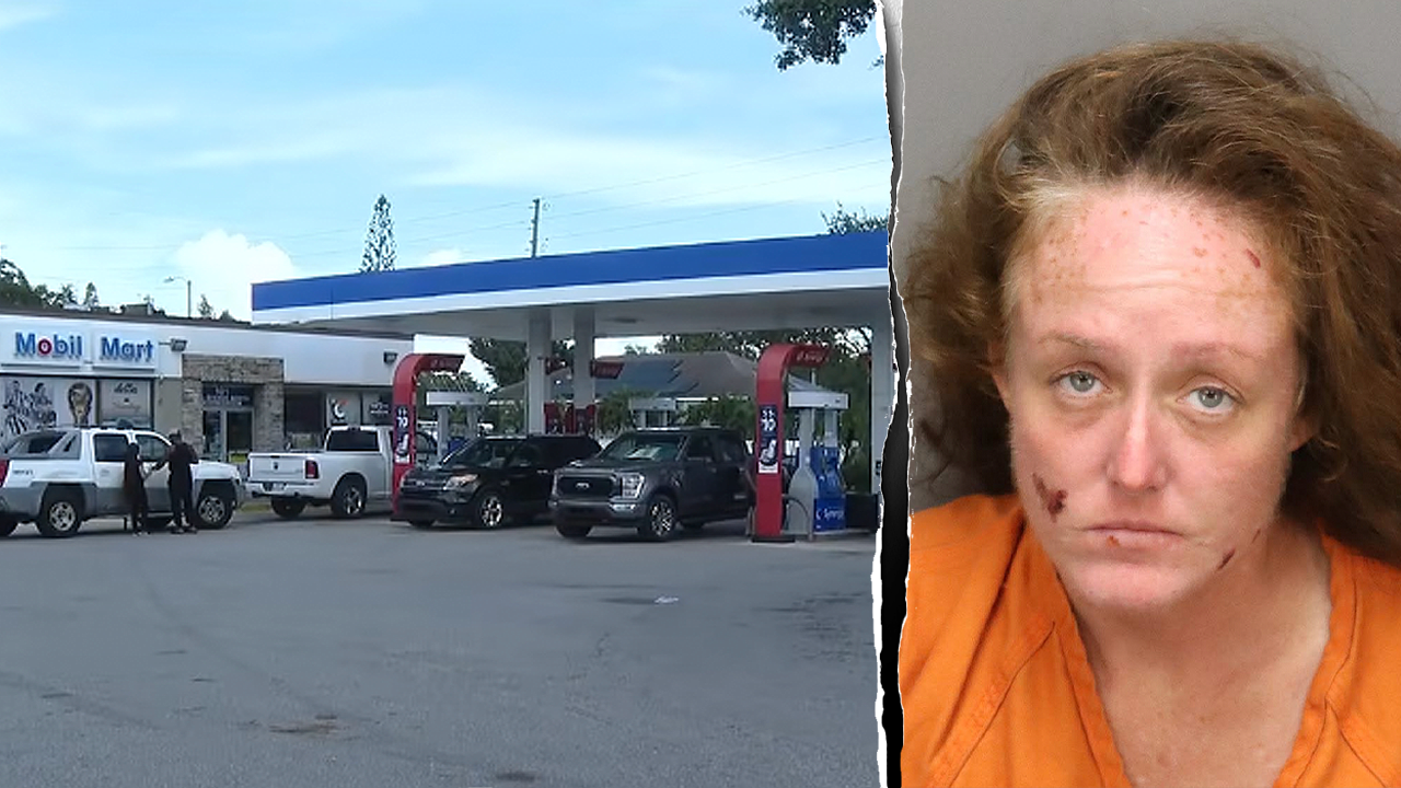 Mujer de Florida acusada de prender fuego a un extraño en una gasolinera y dejarle quemaduras atroces