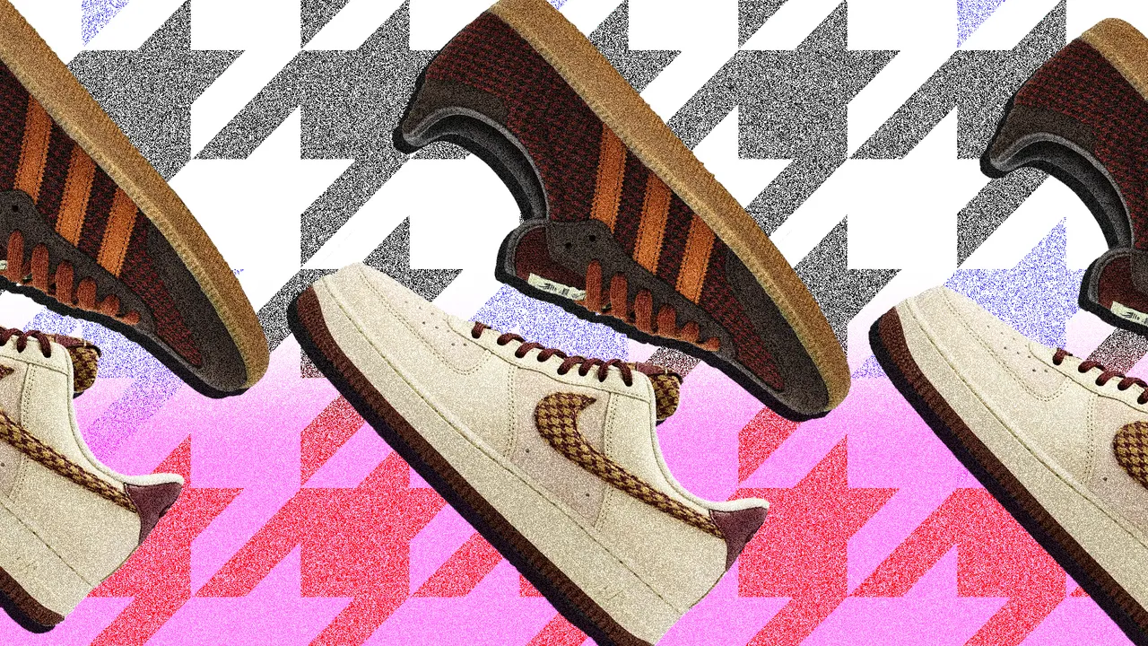 Un clásico patrón de sastrería se apodera de las zapatillas