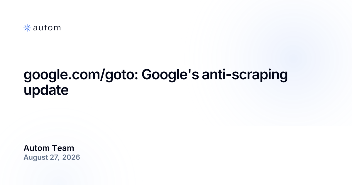 google.com/goto: la actualización anti-scraping de Google