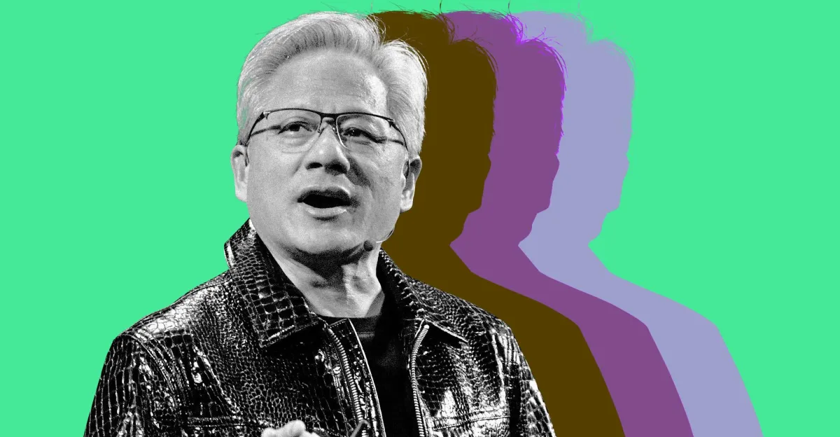 Jensen Huang durante una entrevista.