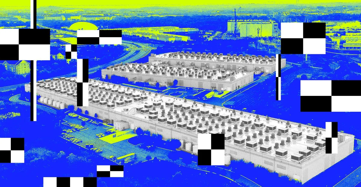 Imagen de centros de datos e inteligencia artificial