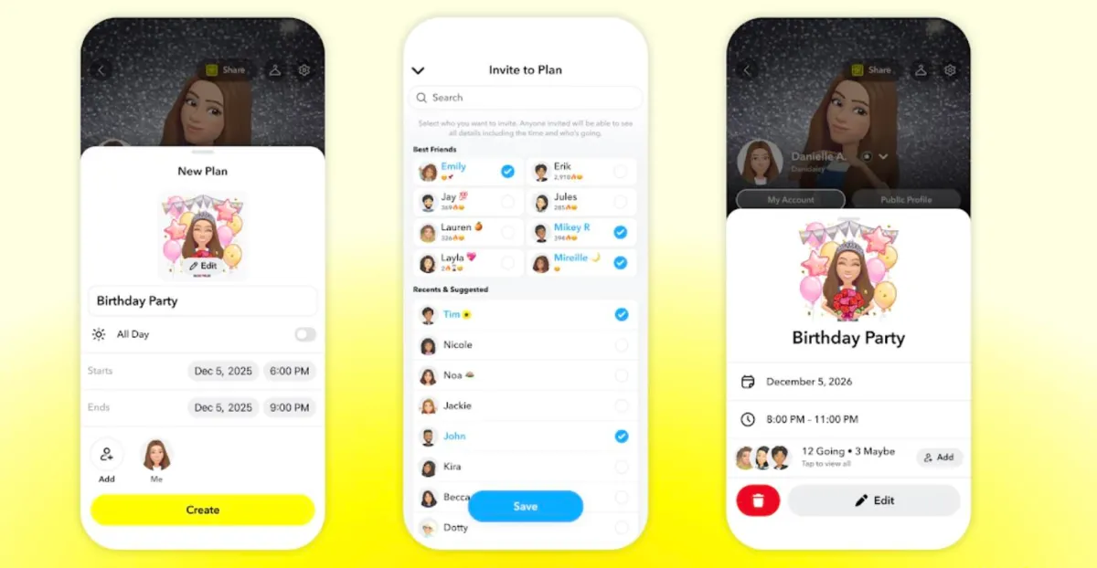 Snapchat facilita la planificación de eventos y encuentros